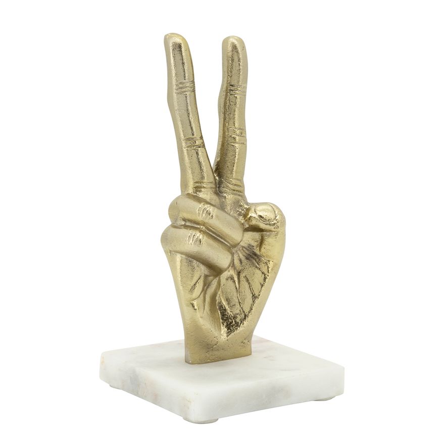 Sagebrook - 8" Metal Peace Sign