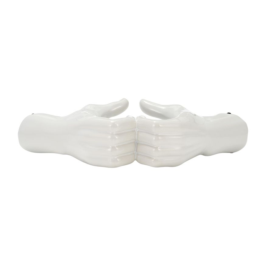 Sagebrook 5" Hand-heart - White