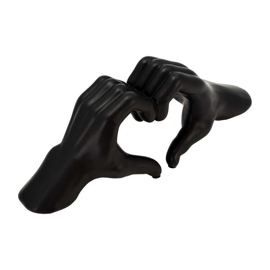 Sagebrook 5" Hand-heart - Black