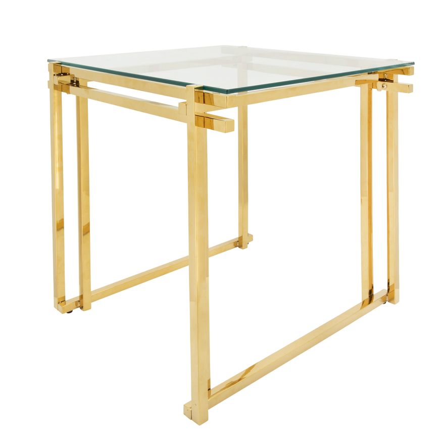 Sagebrook - Metal Side Table in Gold