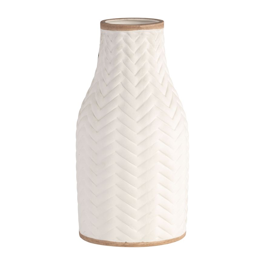 Sagebrook - 10" Chevron Vase