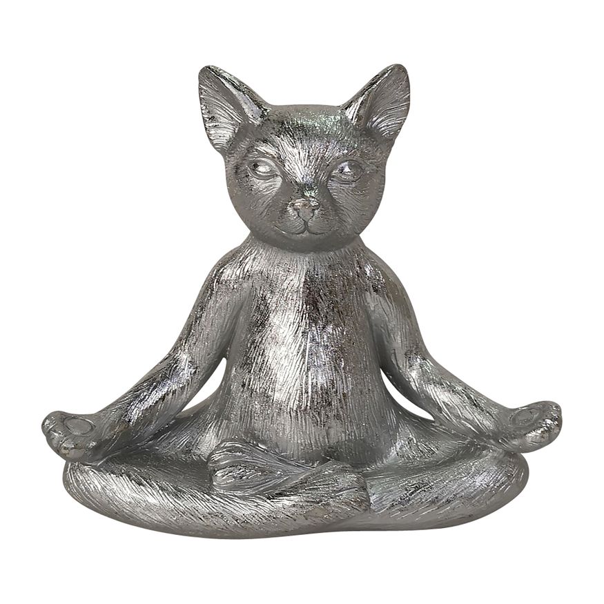 Sagebrook - 7" Resin Yoga Cat
