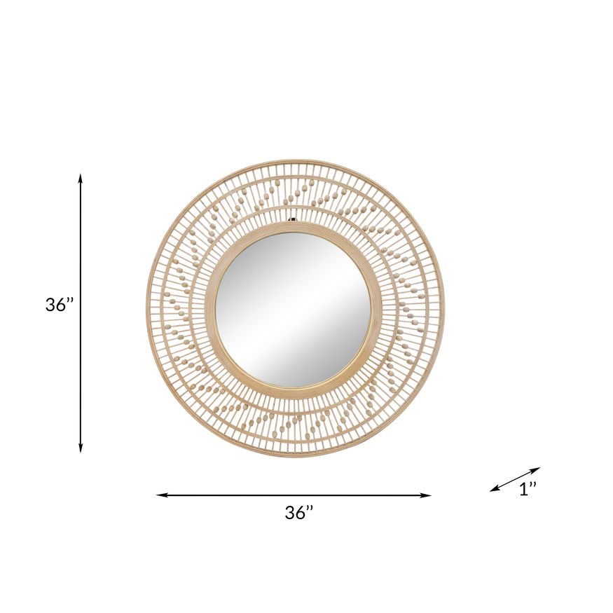 Sagebrook - Bamboo Wall Mirror in Natural