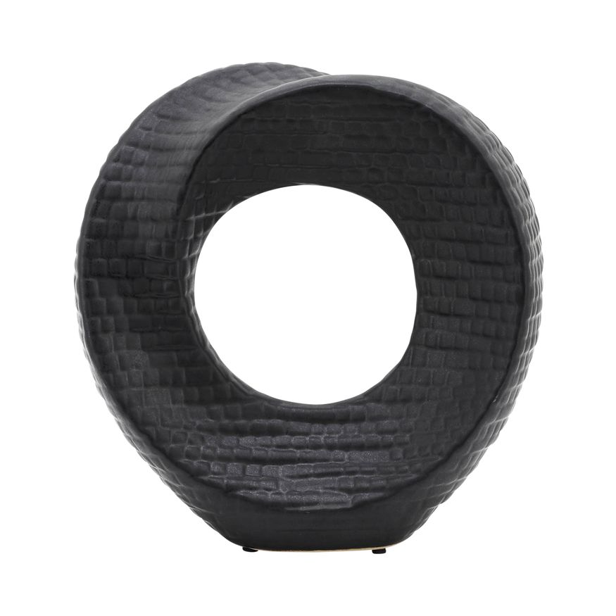 Sagebrook 8" Textured Table Top Decor - Black