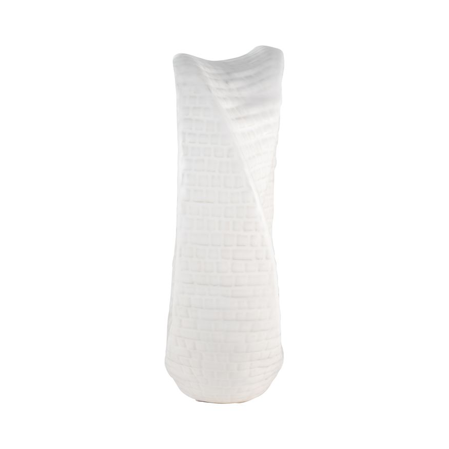 Sagebrook 8" Textured Table Top Decor - White