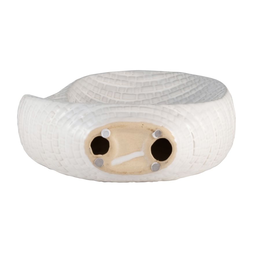 Sagebrook 8" Textured Table Top Decor - White