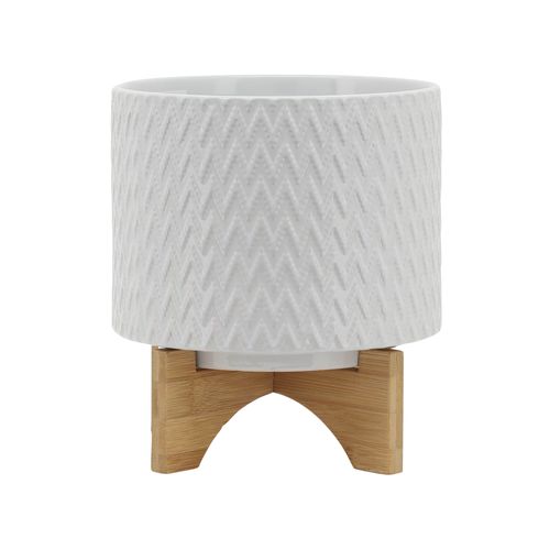 Sagebrook - 10" Diamond Planter With Stand