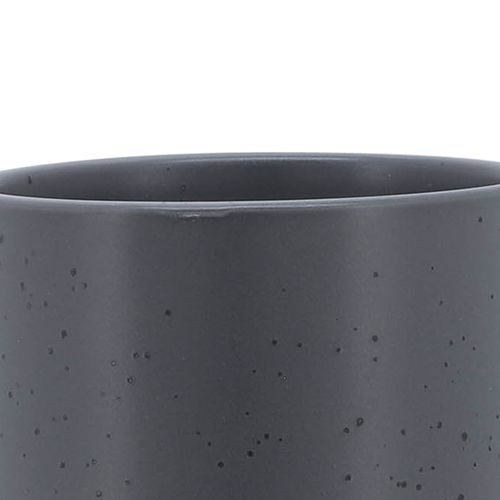 Sagebrook 5" Planter With Wood Stand - Matte Gray
