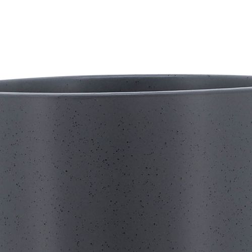 Sagebrook 8" Planter With Wood Stand - Matte Gray