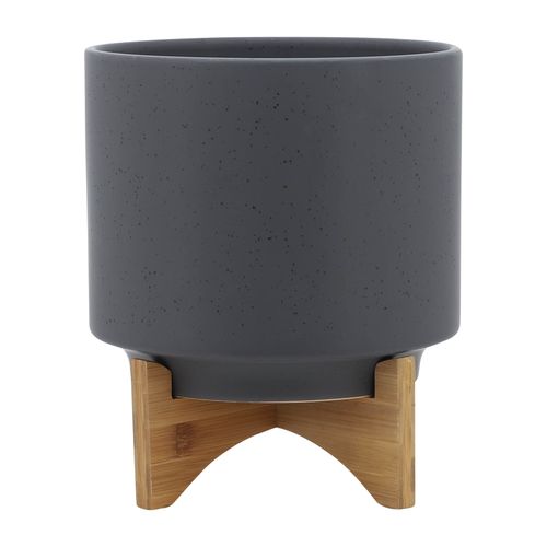 Sagebrook - 5" Planter With Wood Stand