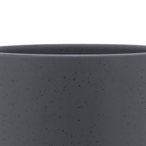 Sagebrook 10" Planter With Wood Stand - Matte Gray