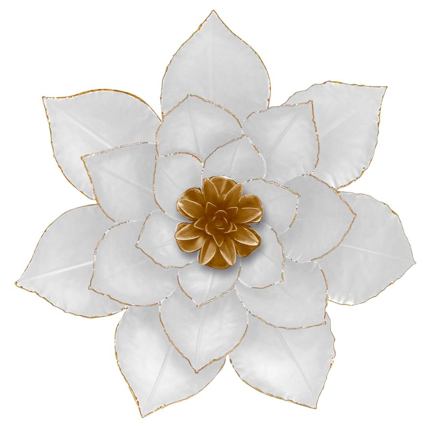 Sagebrook - Metal Large Lotus Wall Decor