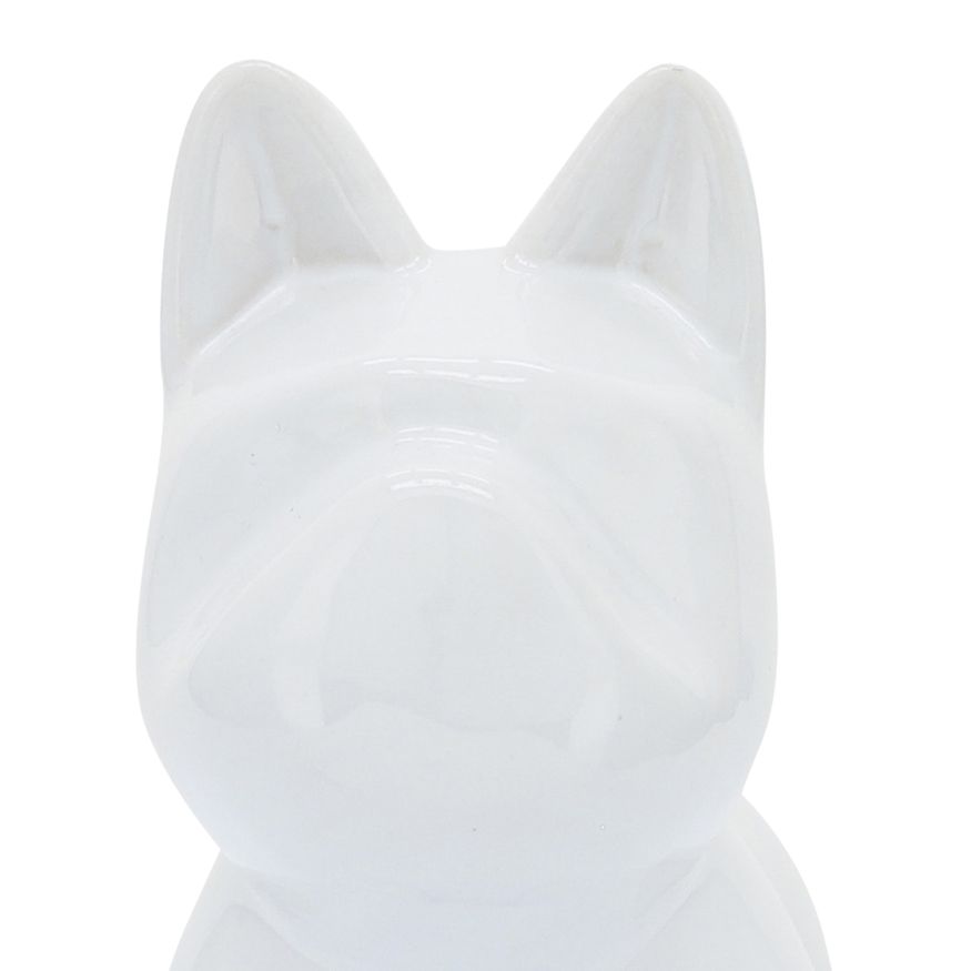 Sagebrook 8" Ceramic Dog Table Decor - White