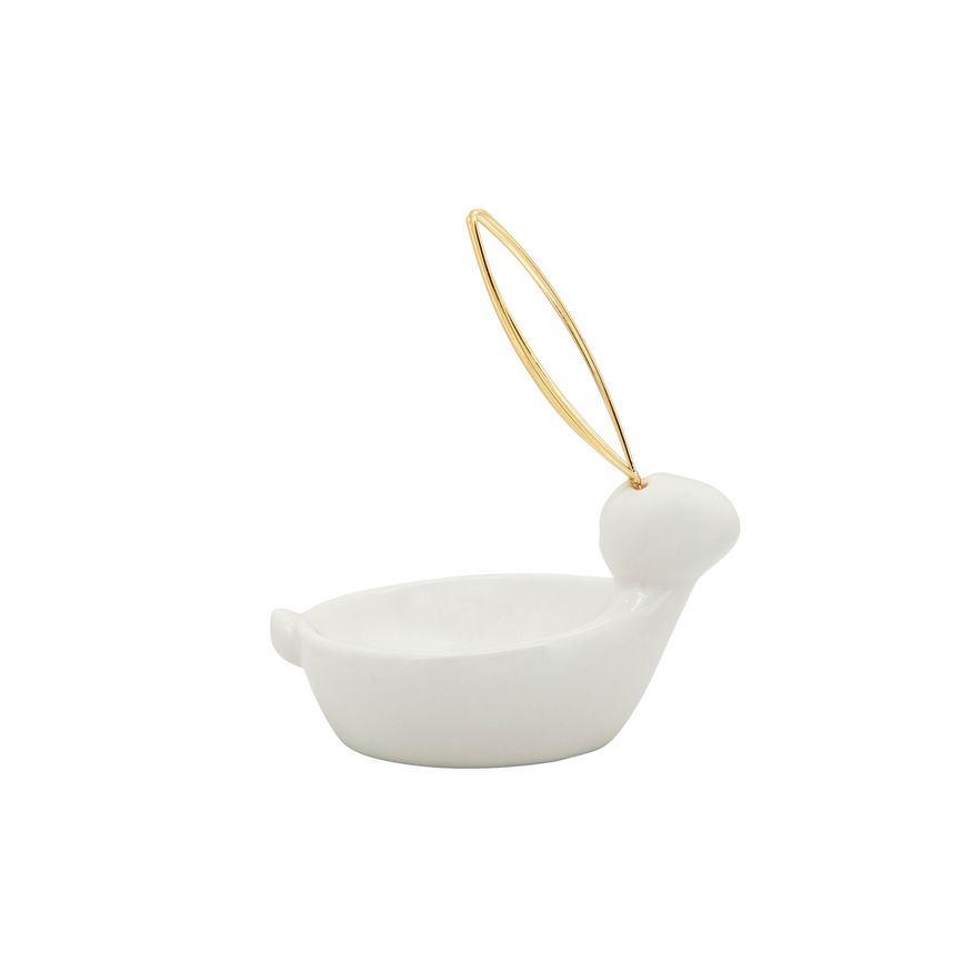 Sagebrook - 6" Bunny Trinket Tray in White