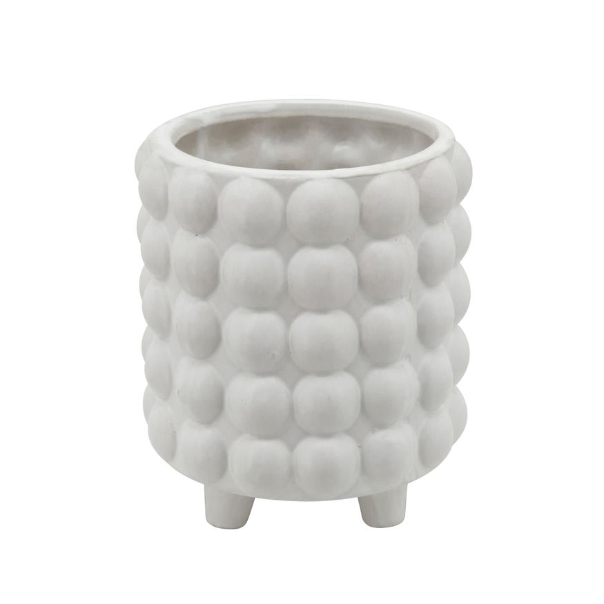 Sagebrook 6"/8" Bubble Planters (Set Of 2) - Matte White
