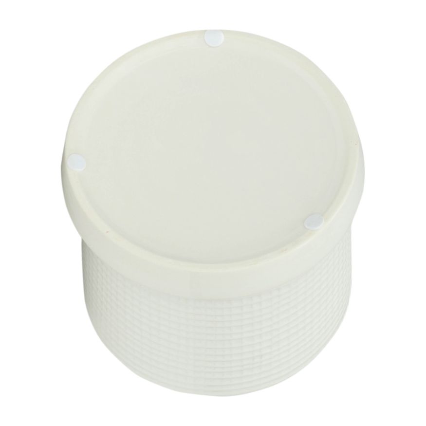 Sagebrook 6"/8" Weave Planters With Saucer (Set Of 2) - White