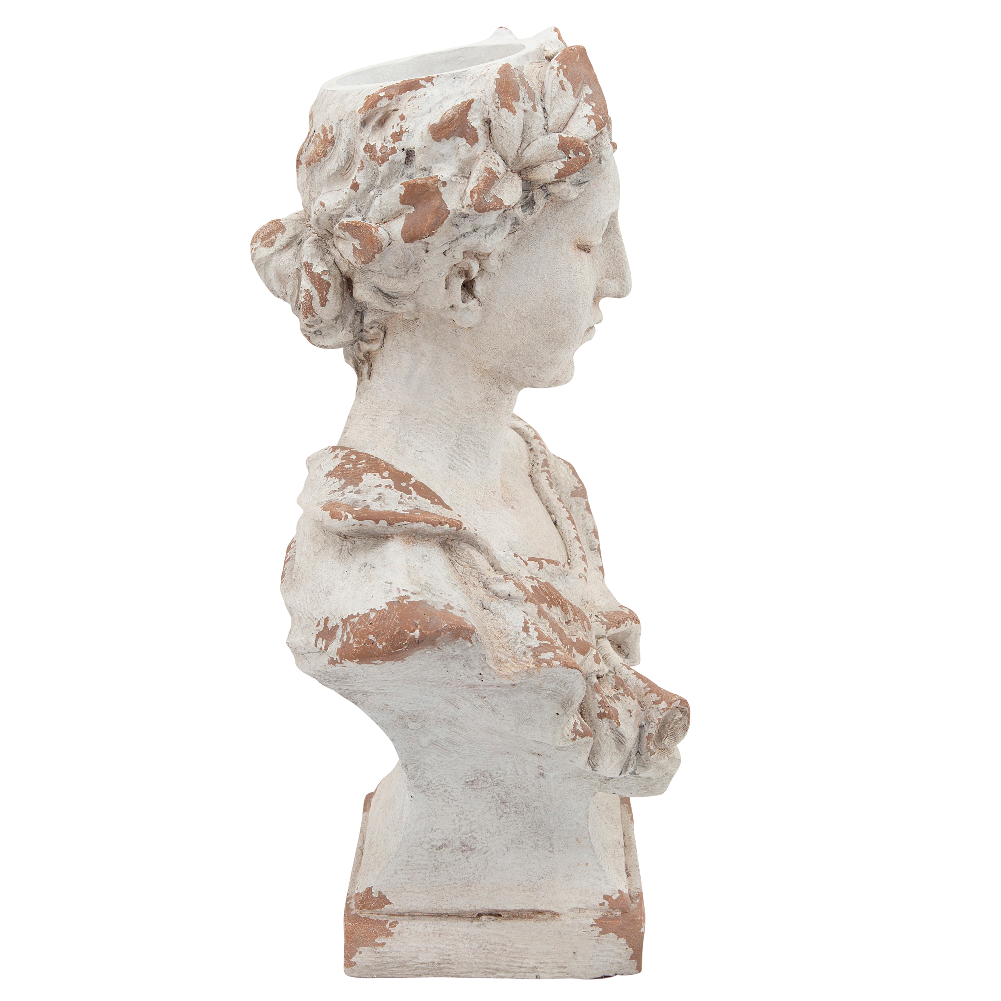 Sagebrook - 21" Resin Lady with Laurels in White