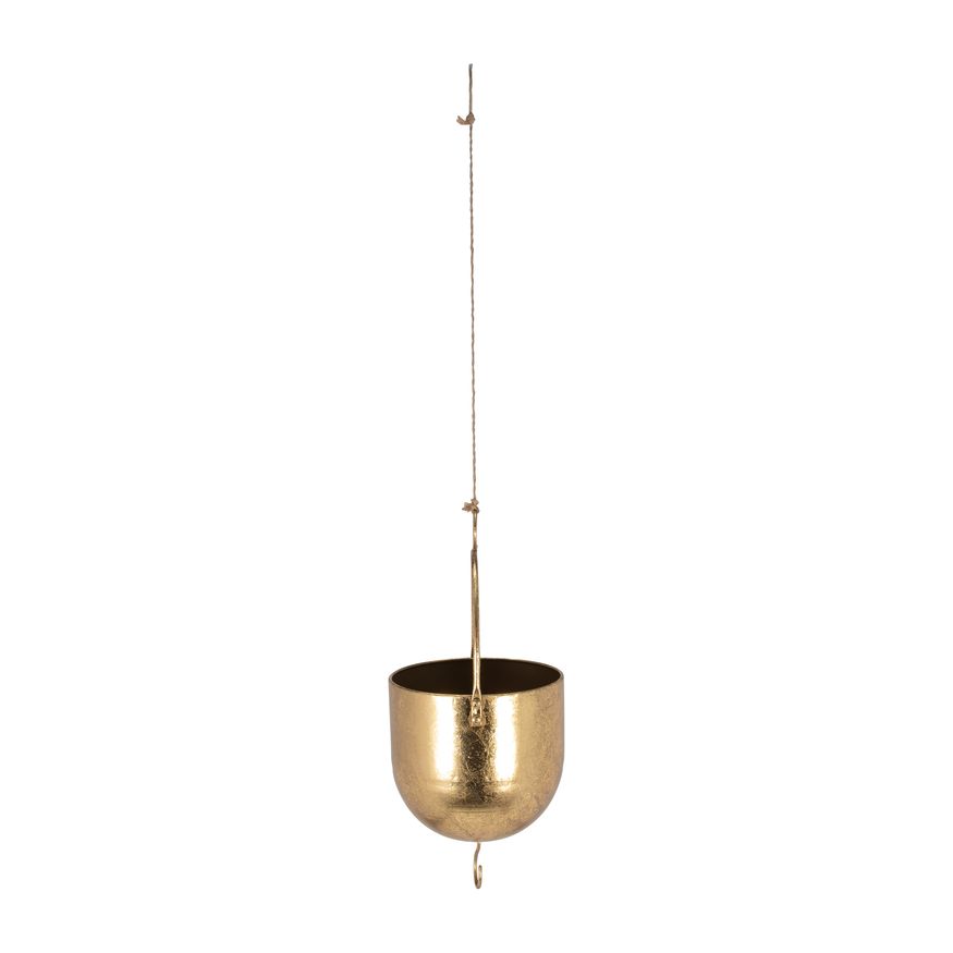 Sagebrook 6" Metal Hanging Planter - Gold