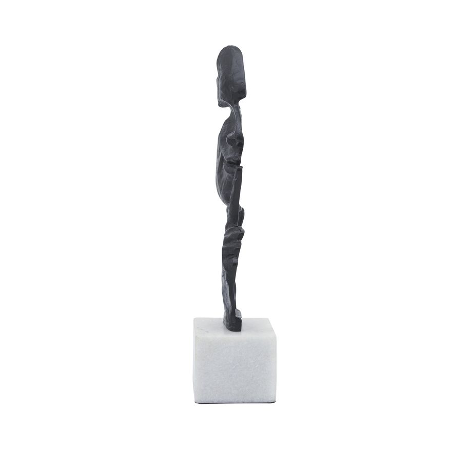 Sagebrook - 16" Metal Silence Please Decor in Black