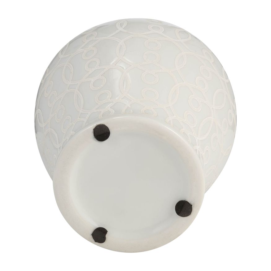Sagebrook - 10" Temple Jar in Ivory