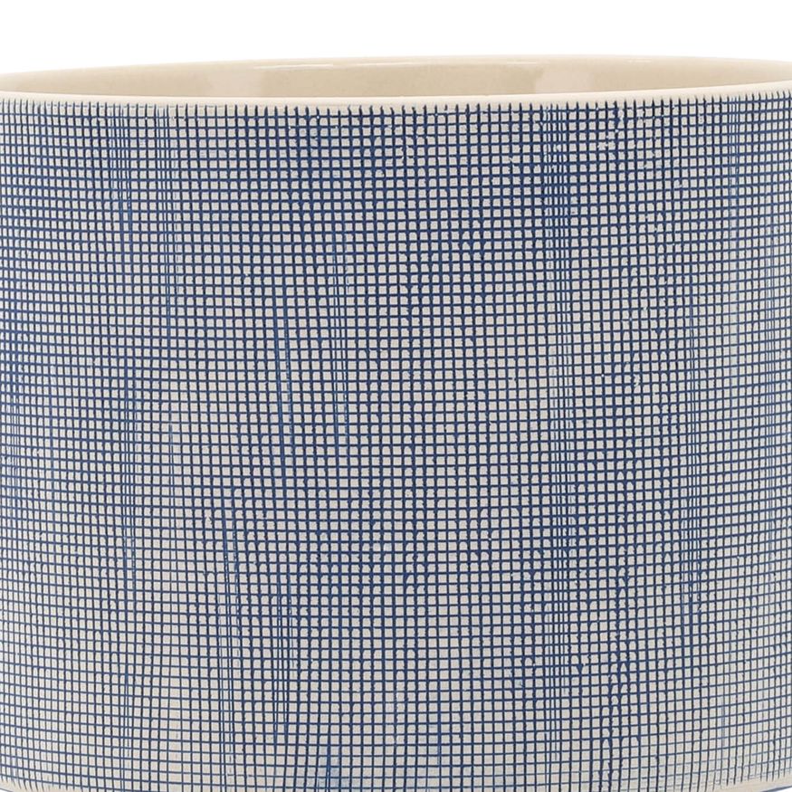 Sagebrook - 5"/8" Mesh Planters With Stand (Set Of 2) in Blue