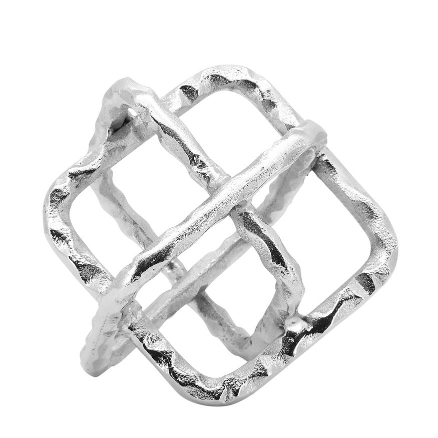 Sagebrook - 8" Metal Square Orbs