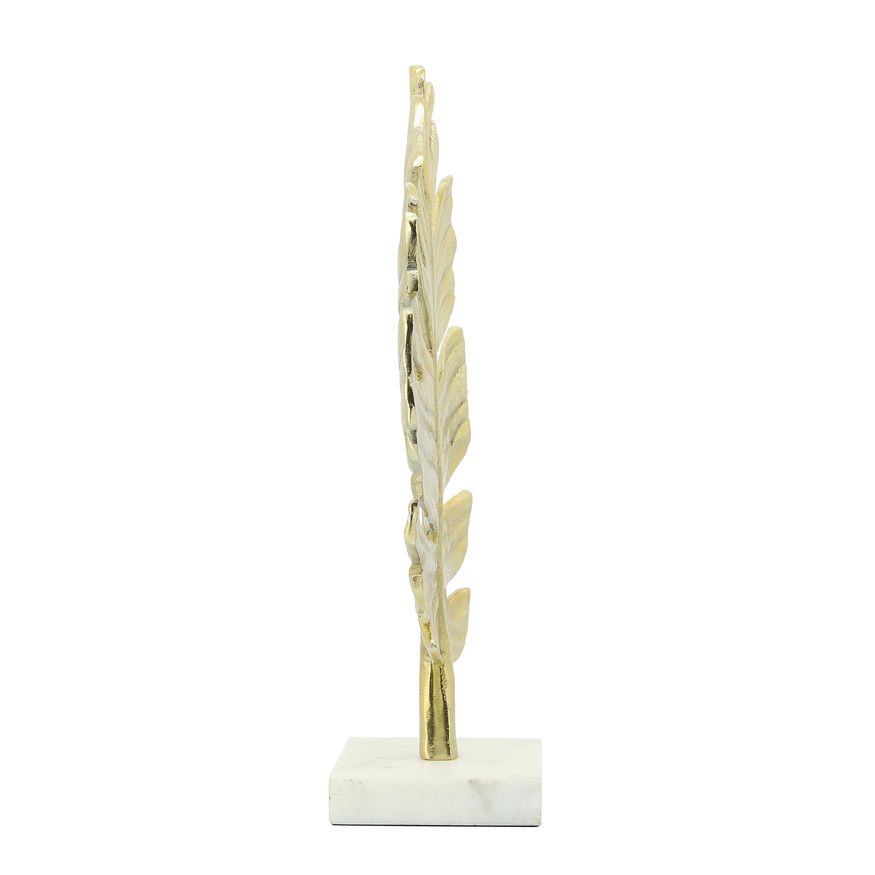 Sagebrook 17" Metal Palm Leaf Table Decor - Gold