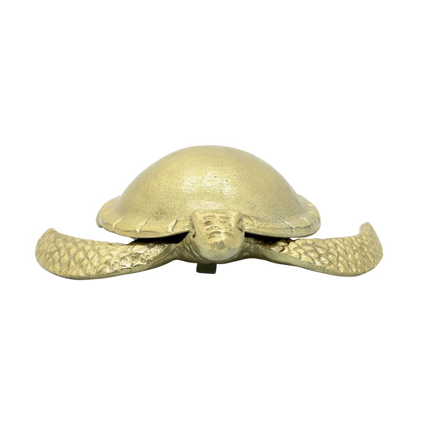Sagebrook - 9" Metal Turtle Table Accent in Gold