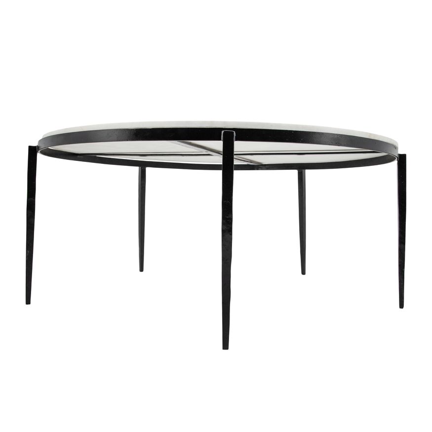Sagebrook - Metal Coffee Table With Marble Top