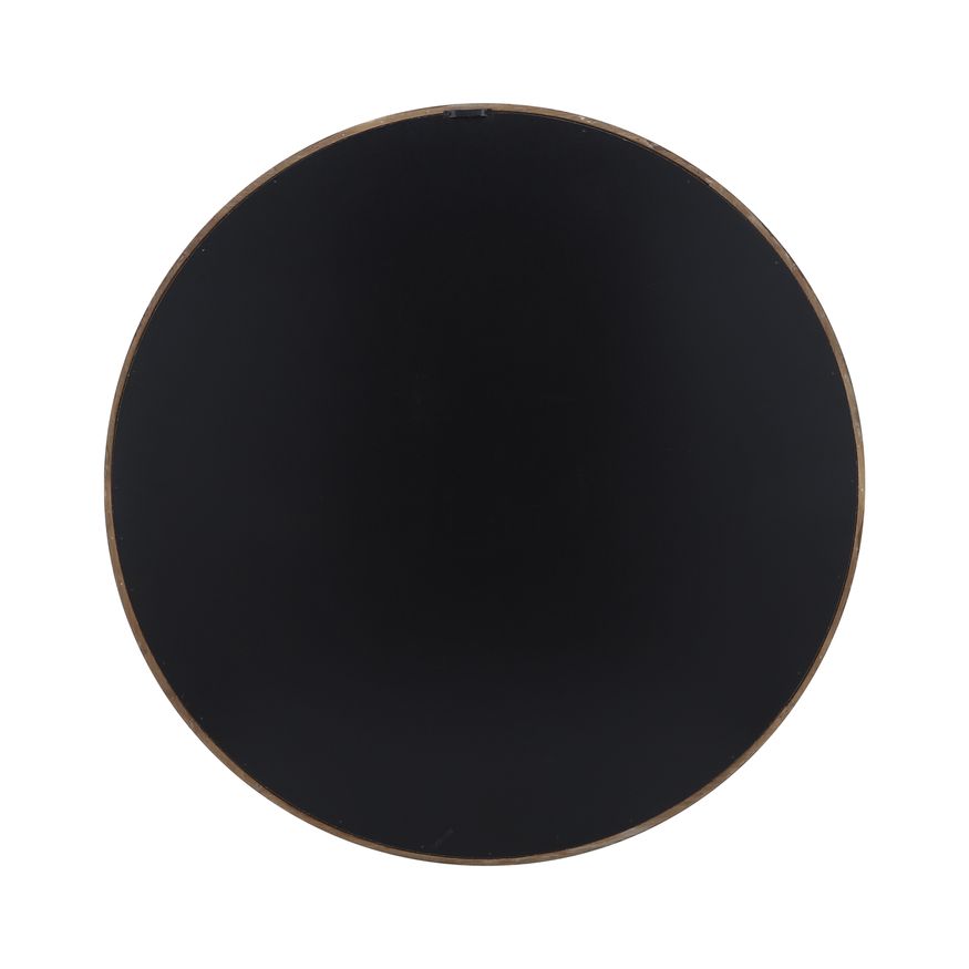 Sagebrook - Wood Round Mirror in Brown