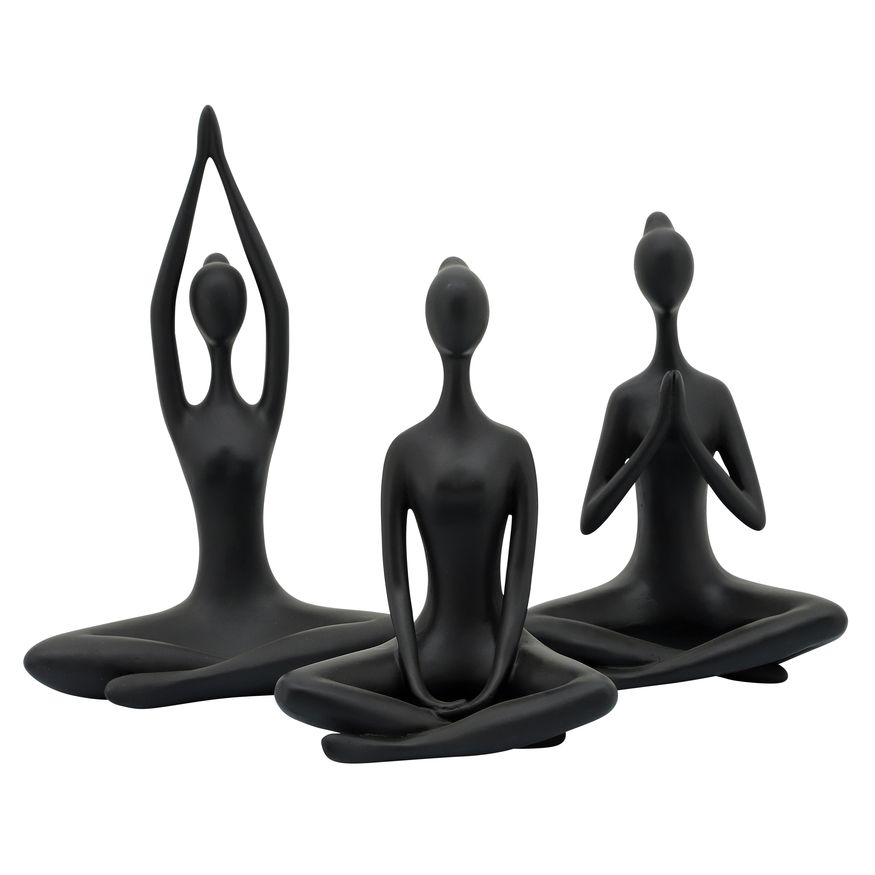 Sagebrook - 8" Ceramic Owls (Set Of 3)