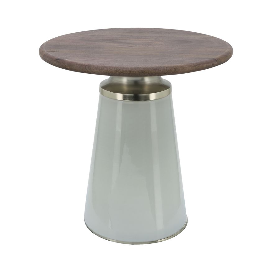 Sagebrook 18" Nebular Side Table - Cream
