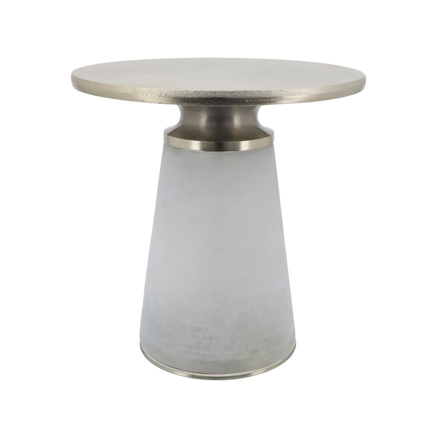 Sagebrook 18" Nebular Side Table - Frost