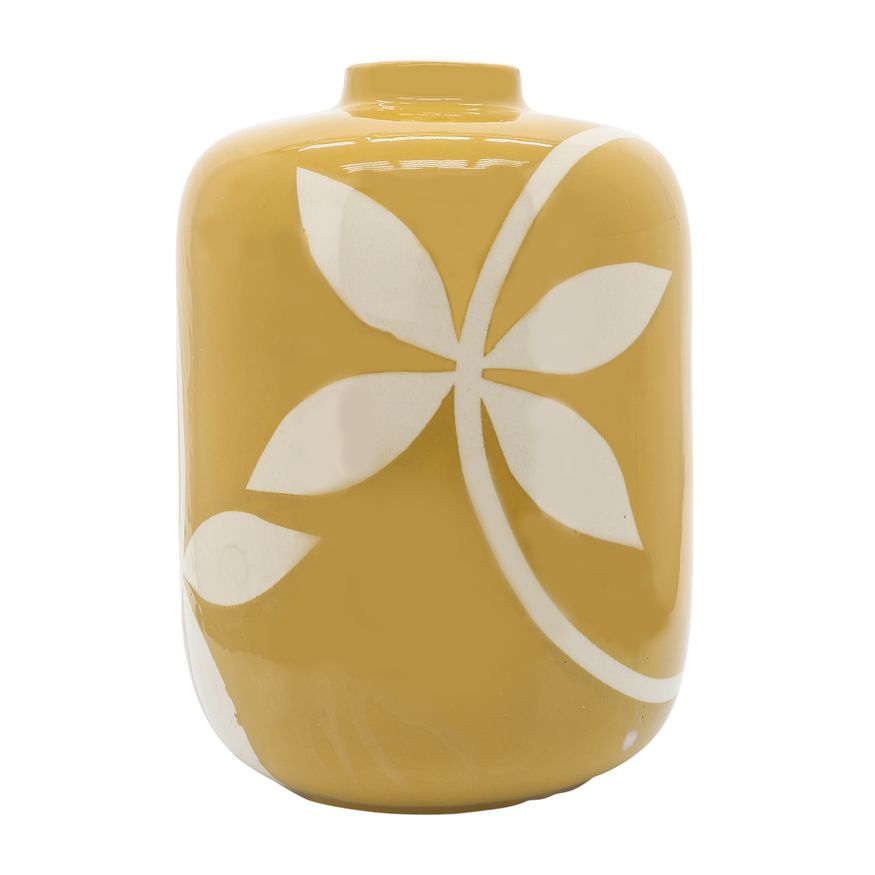 Sagebrook - 13" Ceramic Leaf Vase