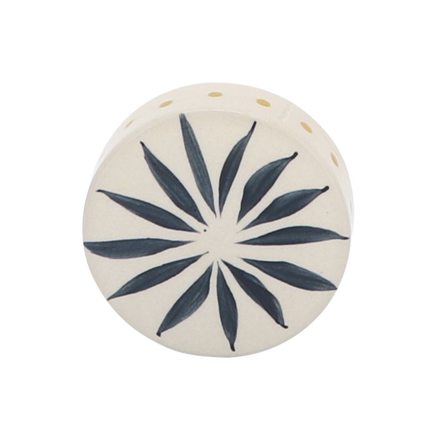 Sagebrook - 10" Ceramic Tribal Jar With Lid in Yellow
