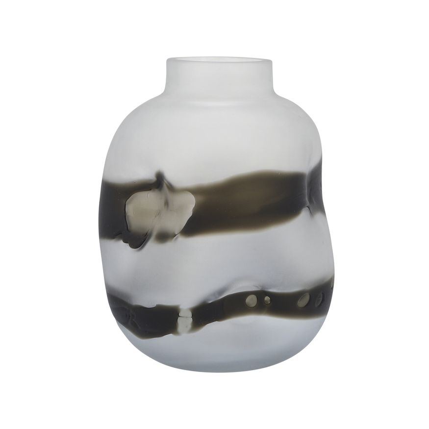 Sagebrook - 14" Glass Dented Vase