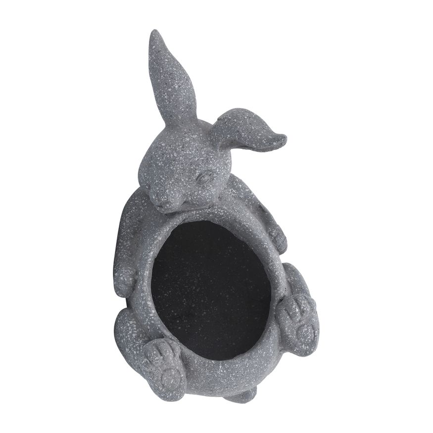 Sagebrook - Resin Laying Bunny Planter in Gray