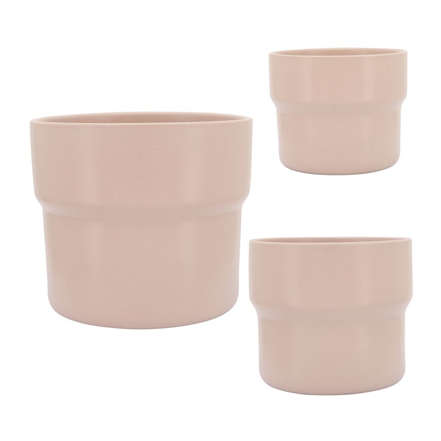 Sagebrook - 7"/9"/10" Ceramic Mushroom Planters (Set Of 3)