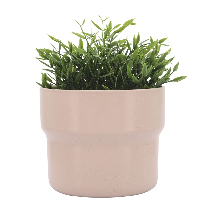 Sagebrook 7"/9"/10" Ceramic Mushroom Planters (Set Of 3) - Blush