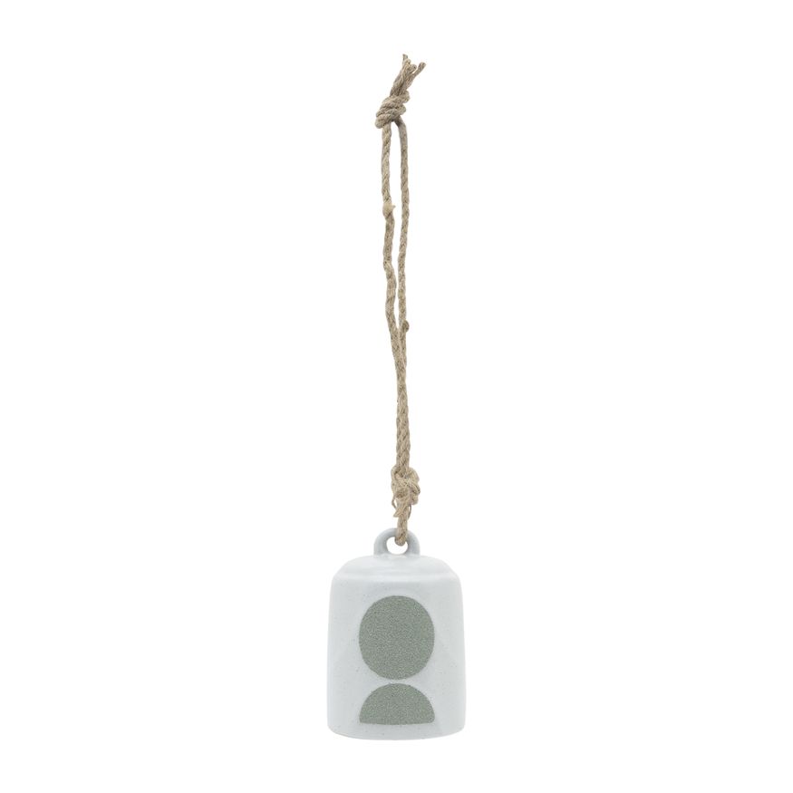 Sagebrook - 4" Ceramic Hanging Bell Circles