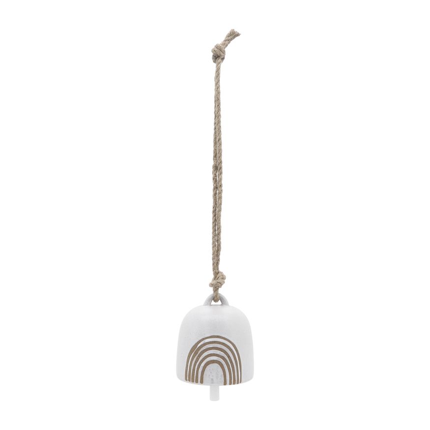 Sagebrook - 4" Ceramic Hanging Bell Circles