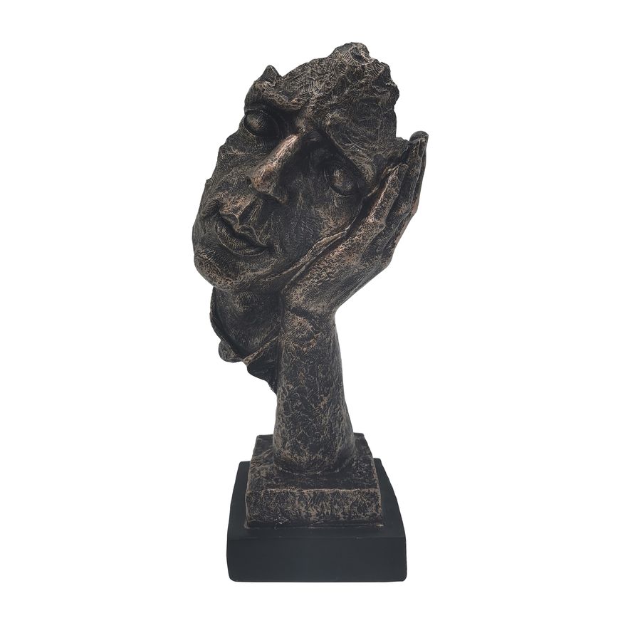 Sagebrook - 13" Resin Silence Man