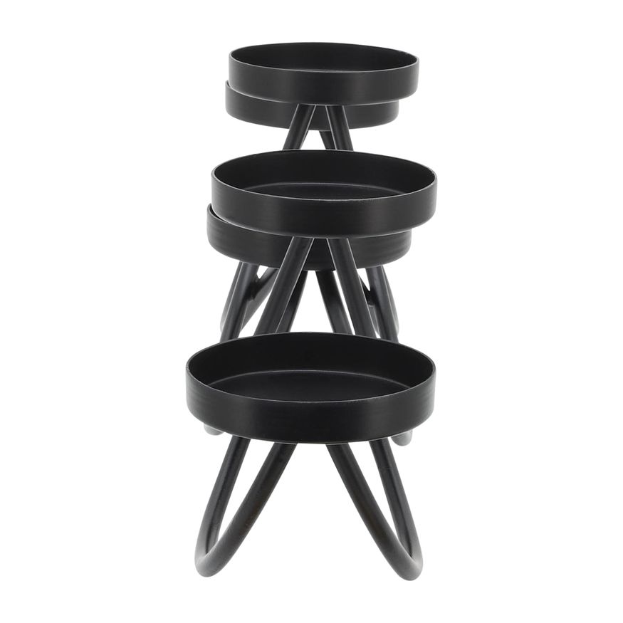 Sagebrook - 24" Metal 5-Pillar Holders in Black