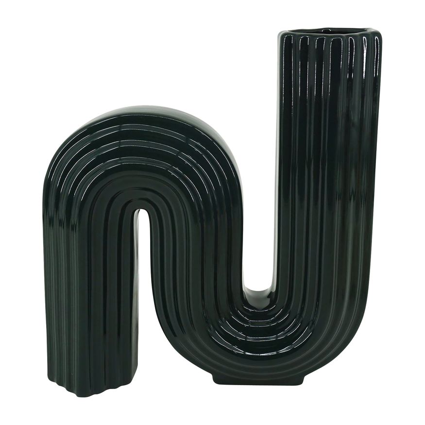 Sagebrook - 11" Ceramic Loopy Vase