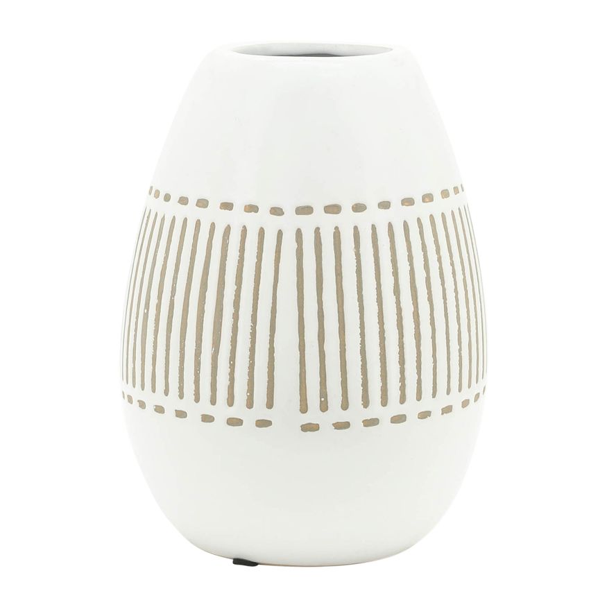 Sagebrook - 13" Ceramic Asbtract Vase