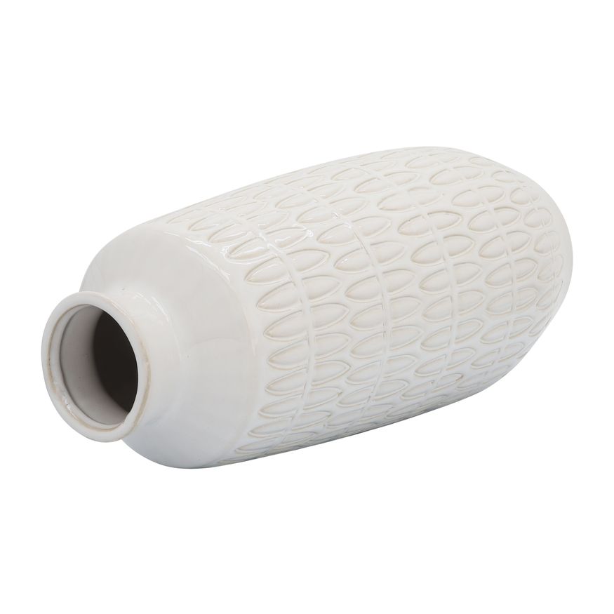 Sagebrook - 6" Ceramic Round Aztec Vase