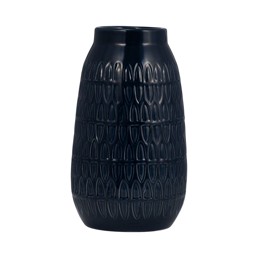 Sagebrook - 12" Ceramic Carved Vase