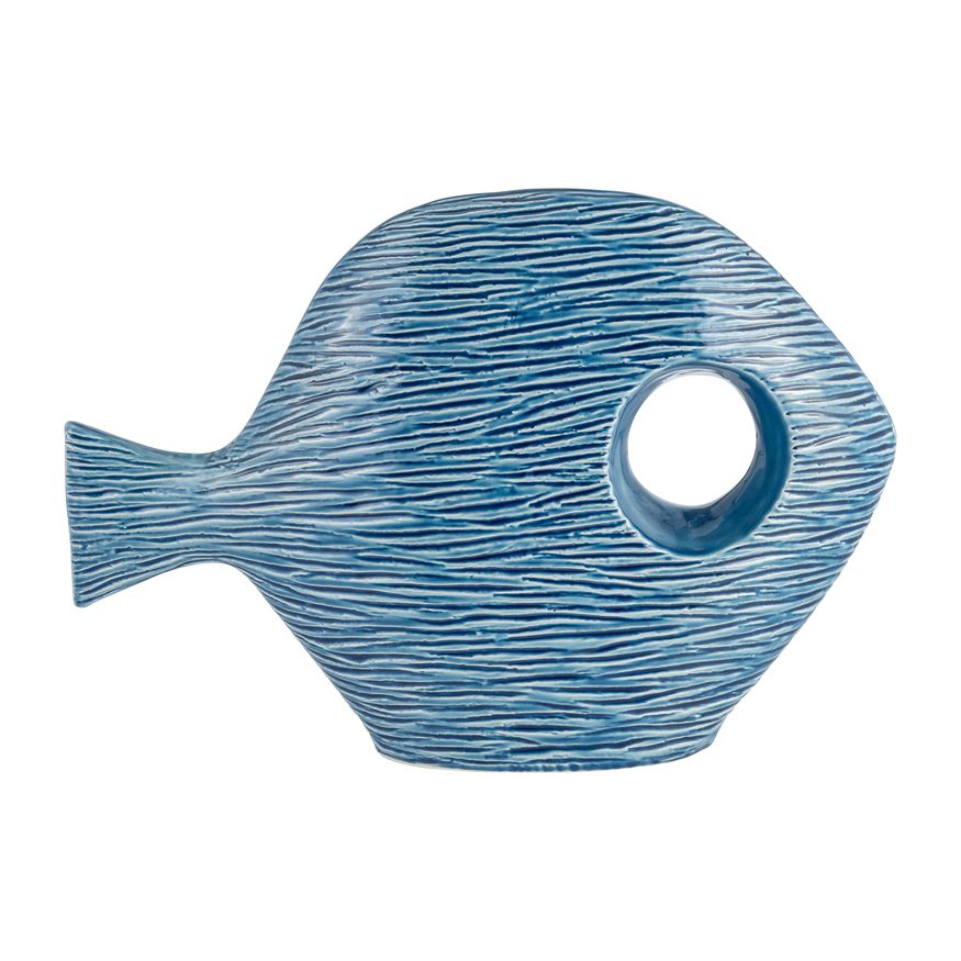 Sagebrook - 14" Ceramic Textured Fish