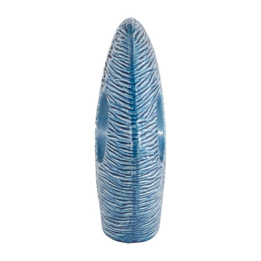 Sagebrook 20" Ceramic Textured Fish - Blue