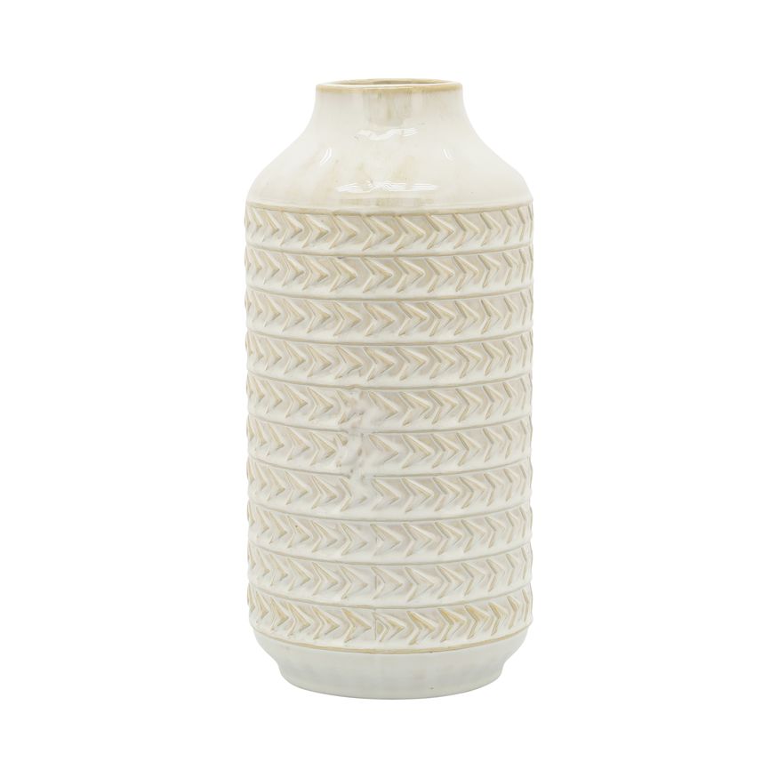 Sagebrook - 16" Ceramic Aztec Vase